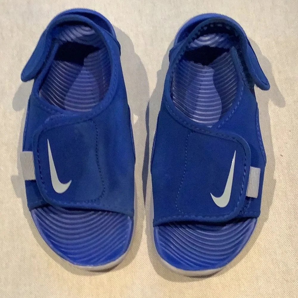 Nike - Land or Water SANDALS - LITTLE/BIG KIDS - Game Royal/Wolf Gray Boys